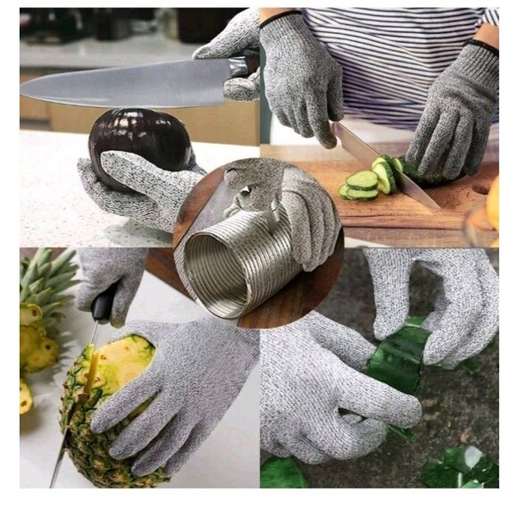 Protective Cut Resistant Gloves Level 5 Certified Safety Meat Cut Wood Carving - Picture 16 of 16